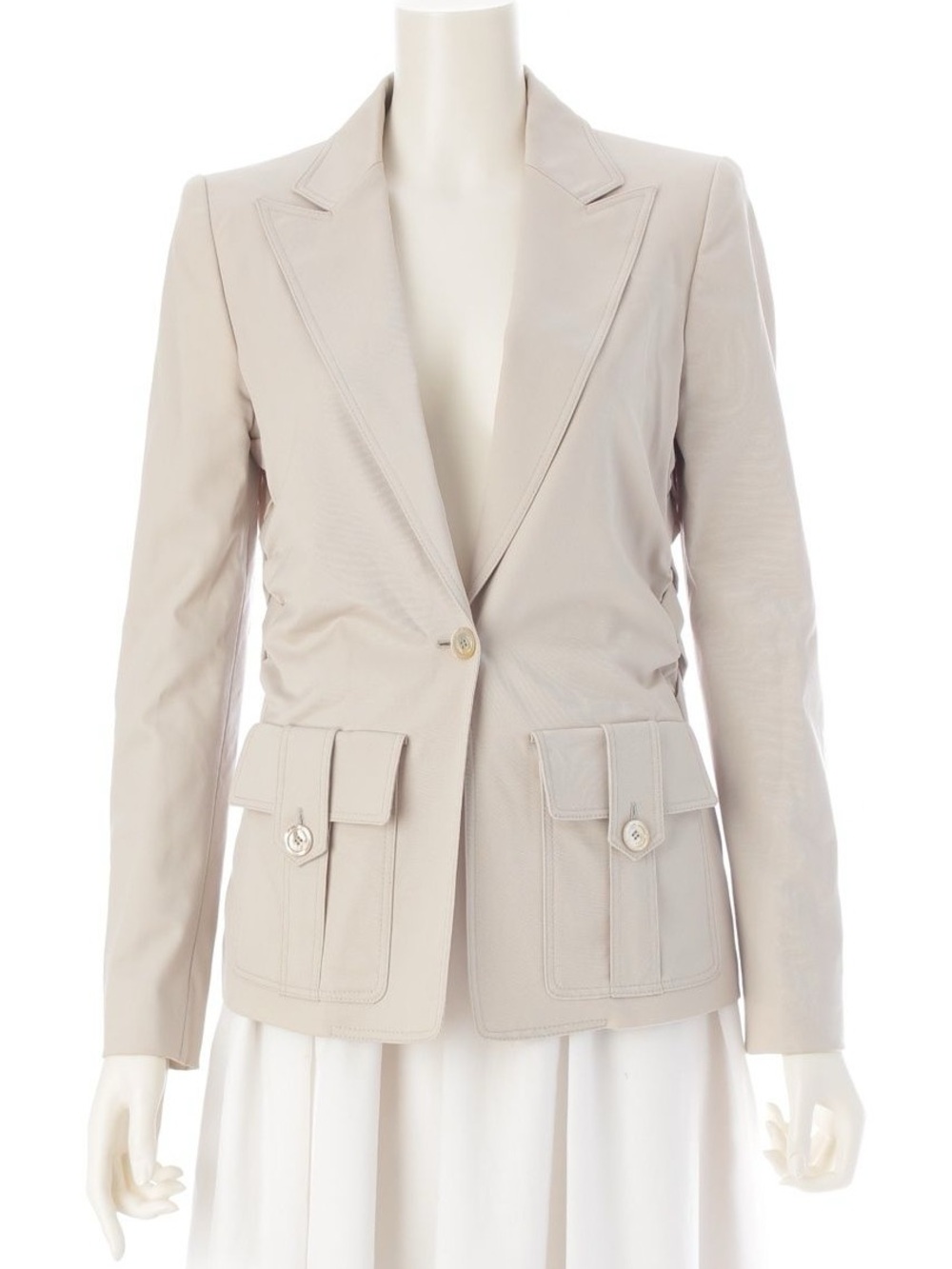 Vintage Gucci by Tom Ford Ruched Utility Blazer Spring 2004 Runway IT 42 - Picture 6 of 13